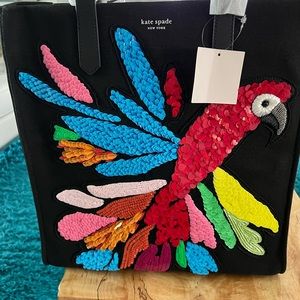 Kate Spade parrot tote NEW